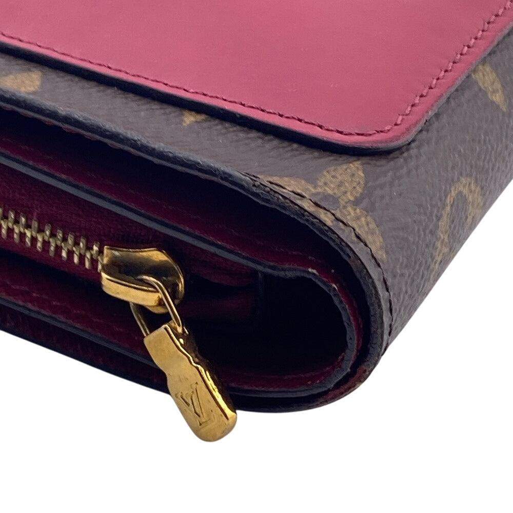 Louis Vuitton Bifold M69433 Portefeuille Juliet Monogram Leather Brown Wallet Case