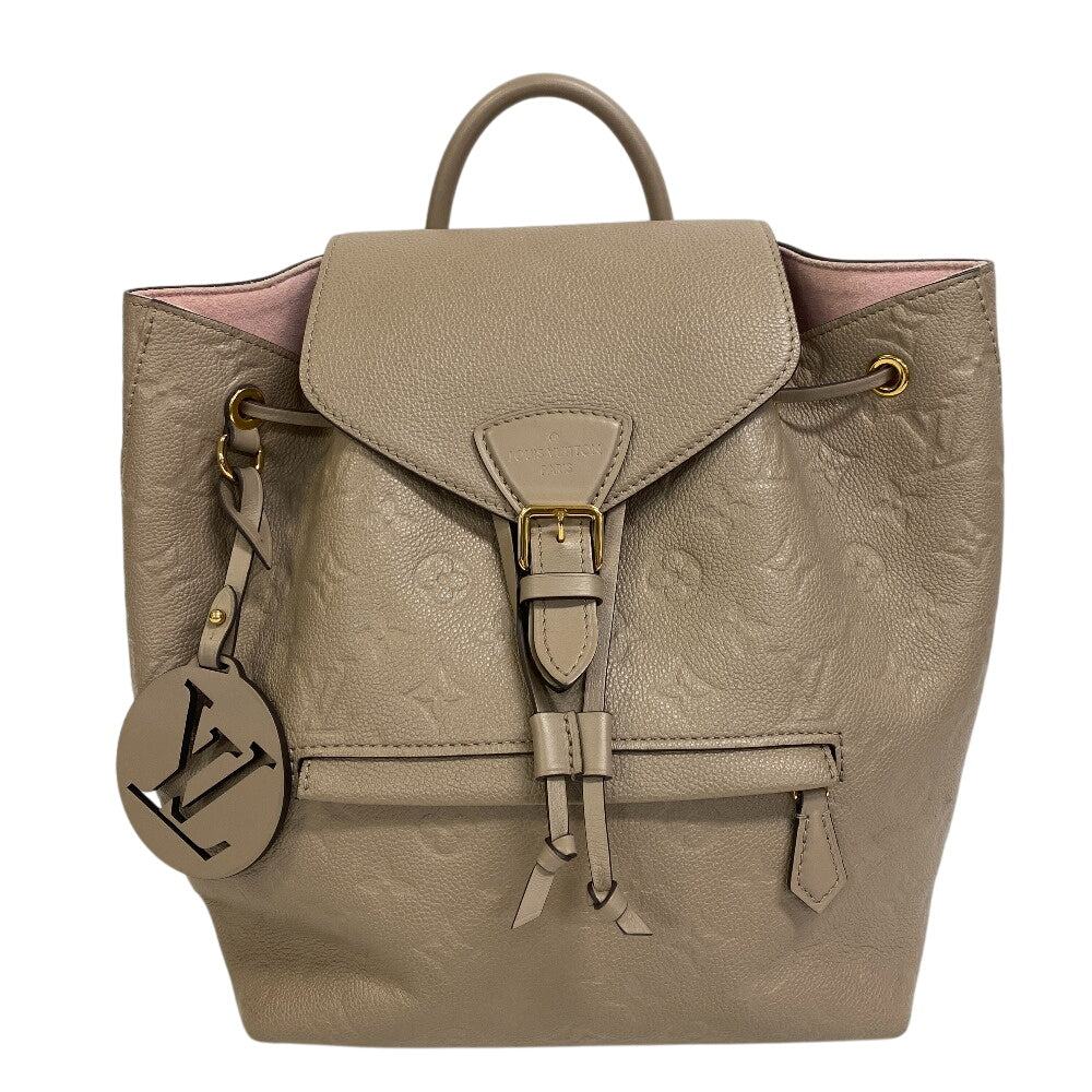 Louis Vuitton Backpack M45410 Amplat MontsourisPM Monogram Leather Beige