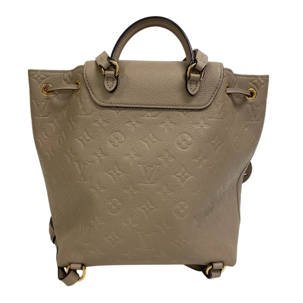 Louis Vuitton Backpack M45410 Amplat MontsourisPM Monogram Leather Beige