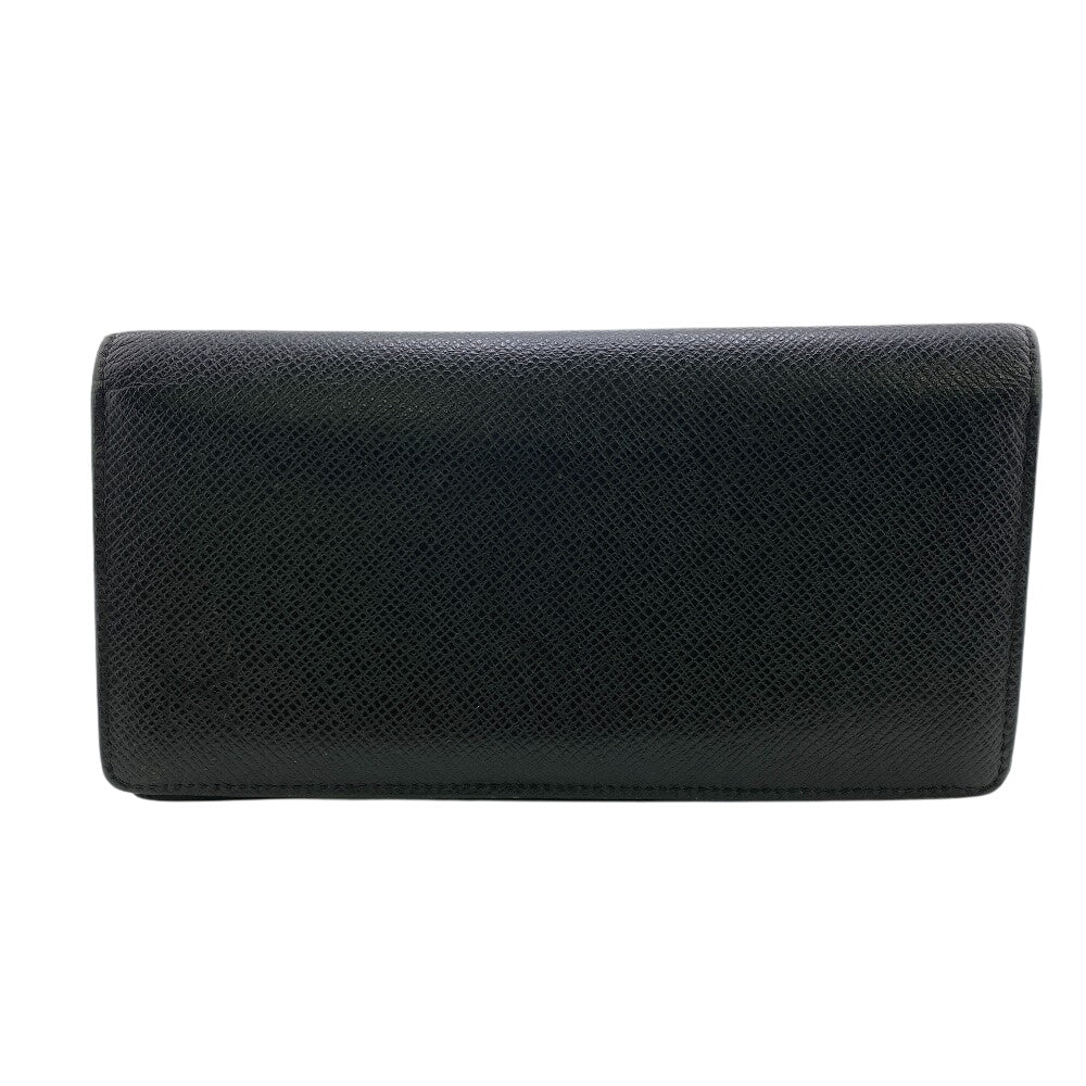 Louis Vuitton Long Purse M30501 Taiga Portefeuille Leather Black Wallet Case