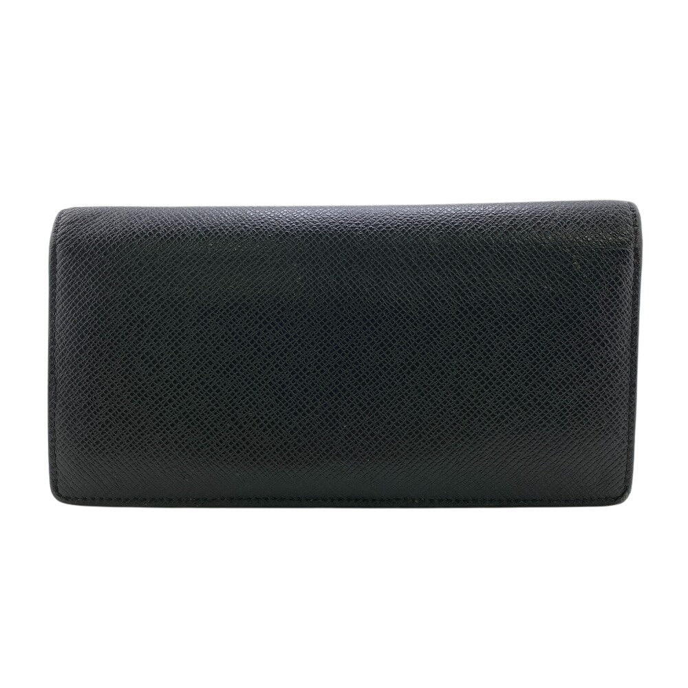 Louis Vuitton Long Purse M30501 Taiga Portefeuille Leather Black Wallet Case