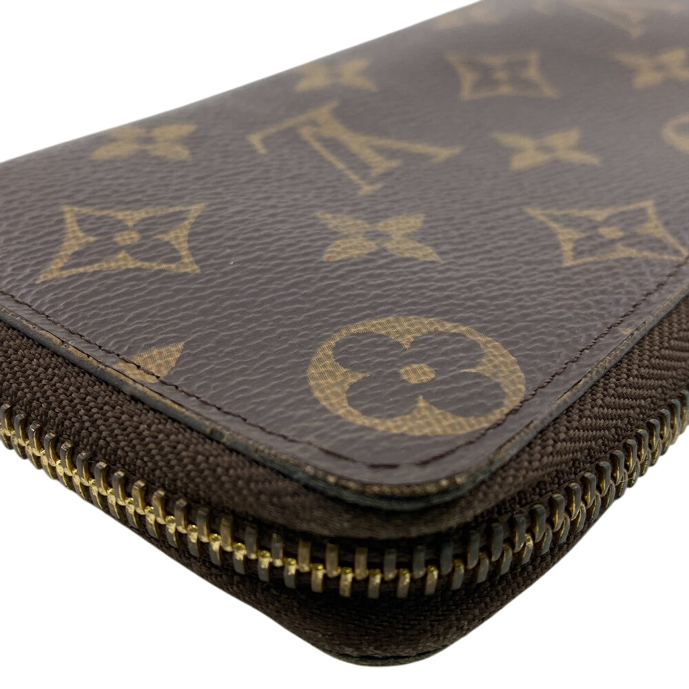 Louis Vuitton Long Purse M60742 Portefeuille Clemence Monogram Leather Brown Wallet Case Z0014052