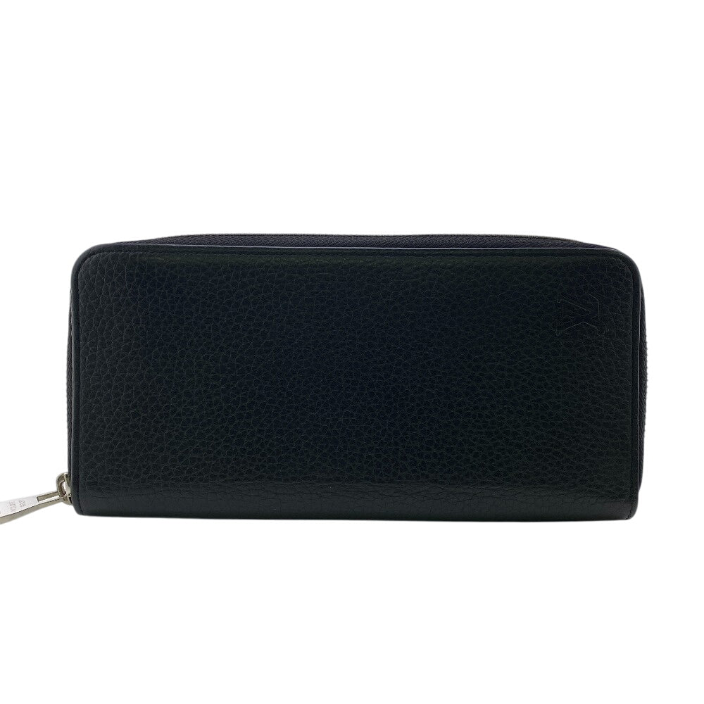 Louis Vuitton Long Purse M58823 Cowhide Taurillon Leather Black Wallet Case