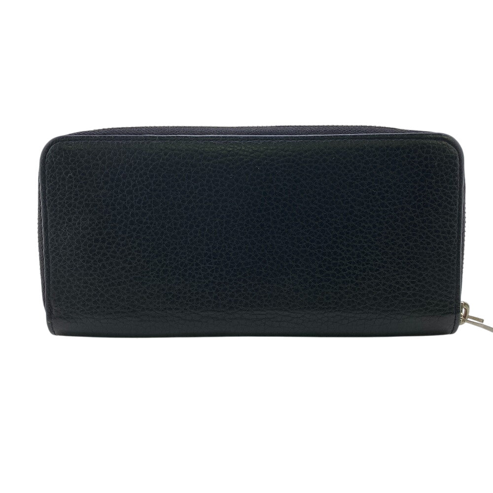 Louis Vuitton Long Purse M58823 Cowhide Taurillon Leather Black Wallet Case