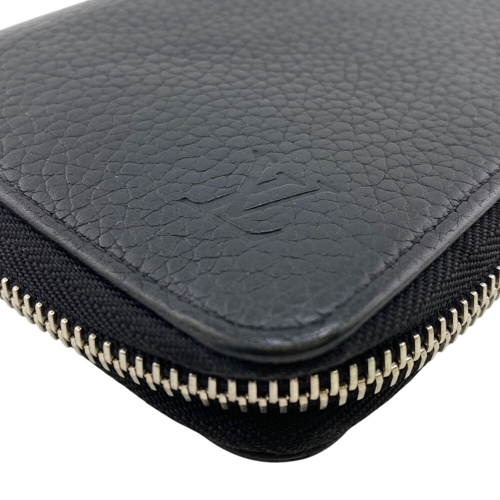 Louis Vuitton Long Purse M58823 Cowhide Taurillon Leather Black Wallet Case