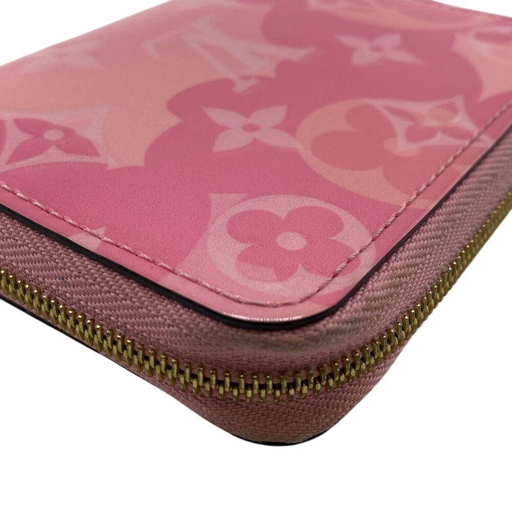 Louis Vuitton Coin M90590 Vernis Zippy Zip Leather Patent Calf Pink Handbag