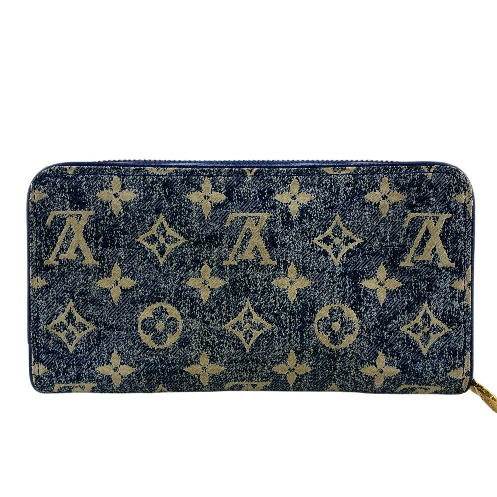 Louis Vuitton Bifold M81226 jacquard Monogram Denim Blue Wallet Case