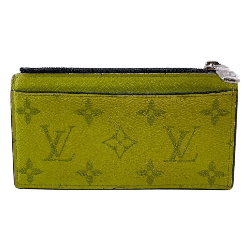 Louis Vuitton M30950 Neon yellow Taigalama Coin Monogram Wallet Case