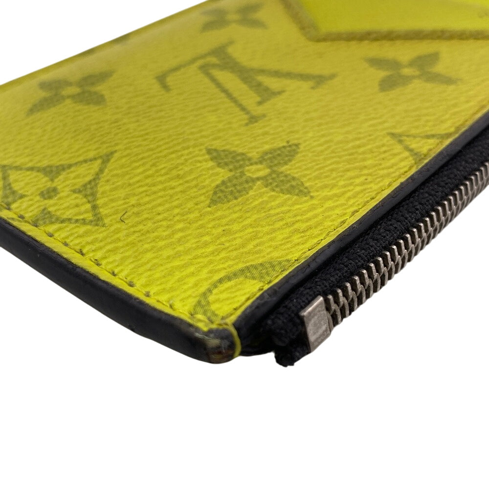 Louis Vuitton M30950 Neon yellow Taigalama Coin Monogram Wallet Case