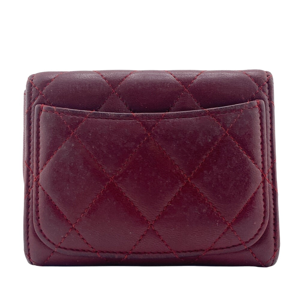 Chanel Coin lambskin type Matrasse Red Handbag