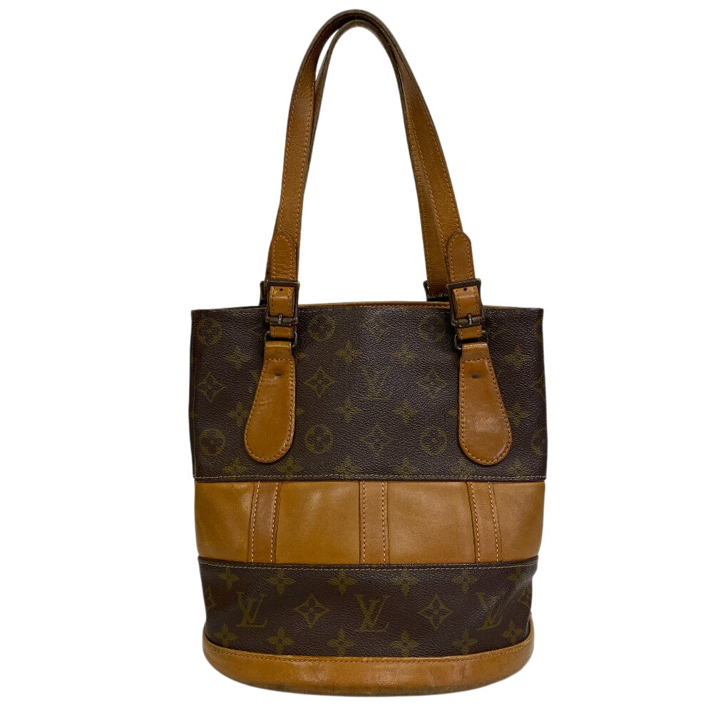 Louis Vuitton BucketPM Monogram Leather Brown Bucket Bag