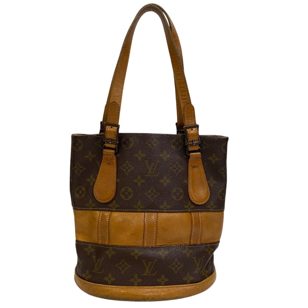 Louis Vuitton BucketPM Monogram Leather Brown Bucket Bag