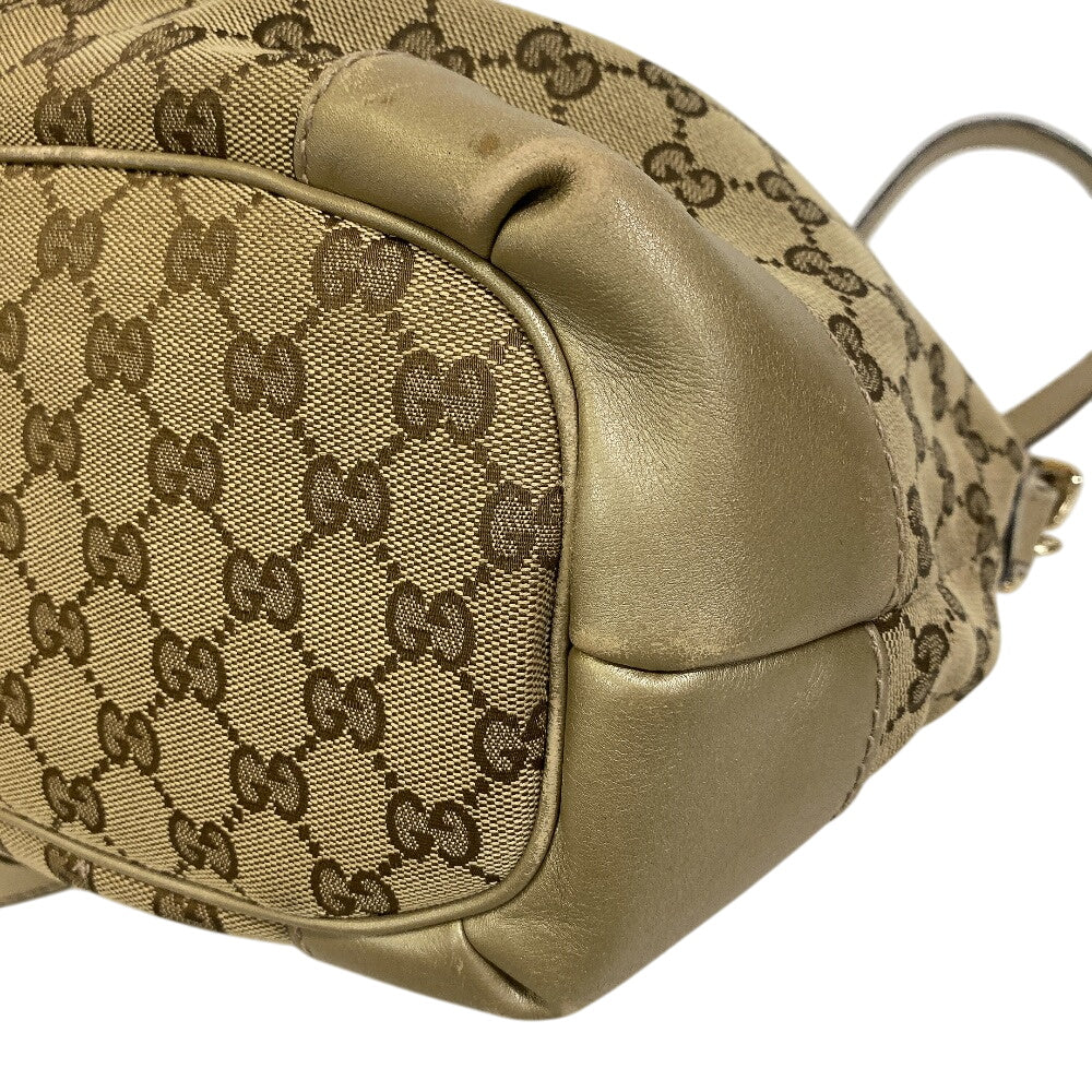 Gucci GG Sukey Canvas Beige Handbag