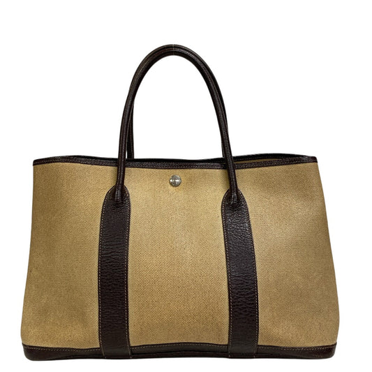Hermes Handbag Tower Ash Garden Party Pm Brown Travel Bag