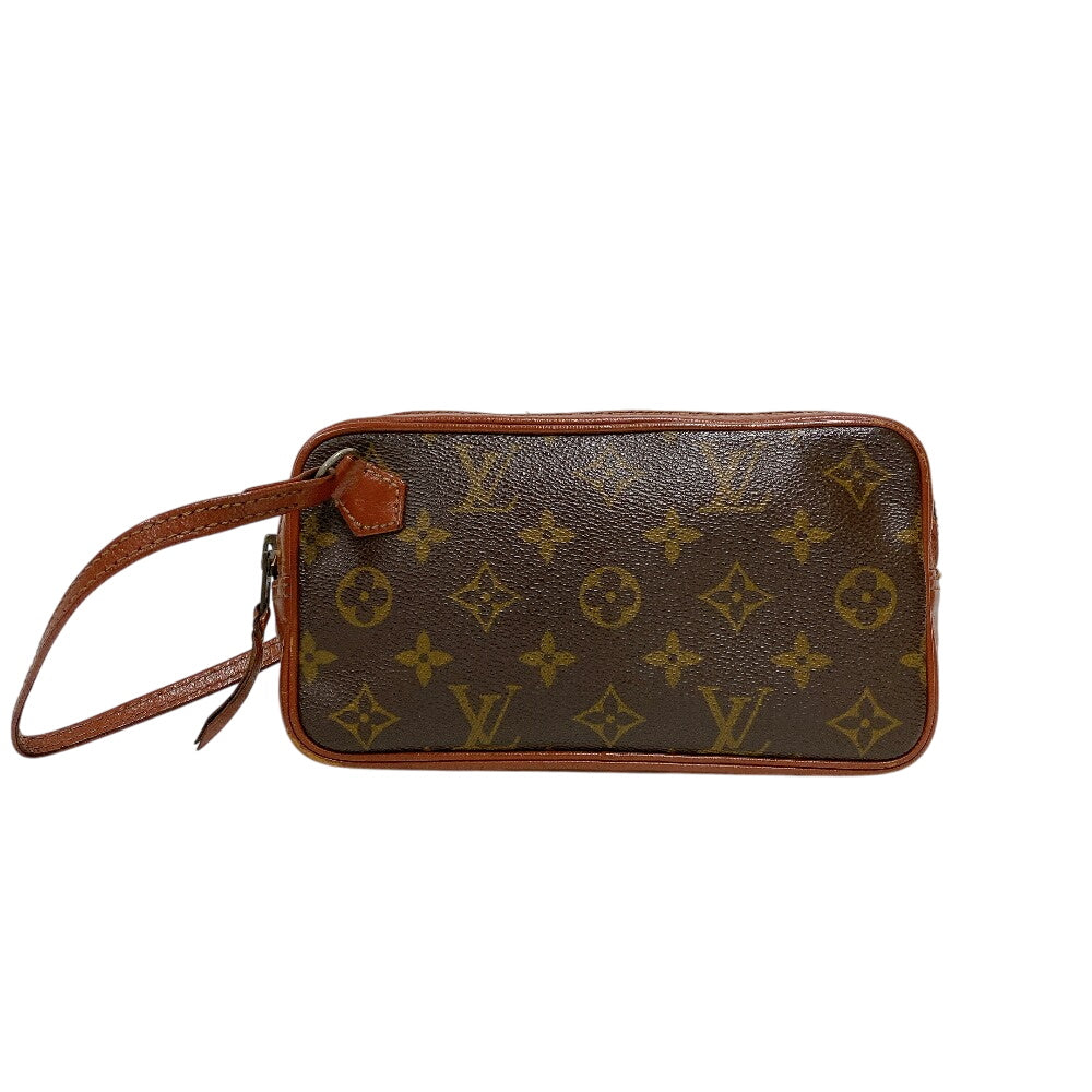 Louis Vuitton M51828 Marley Bandouliere old model Monogram Leather Brown Clutch Bag