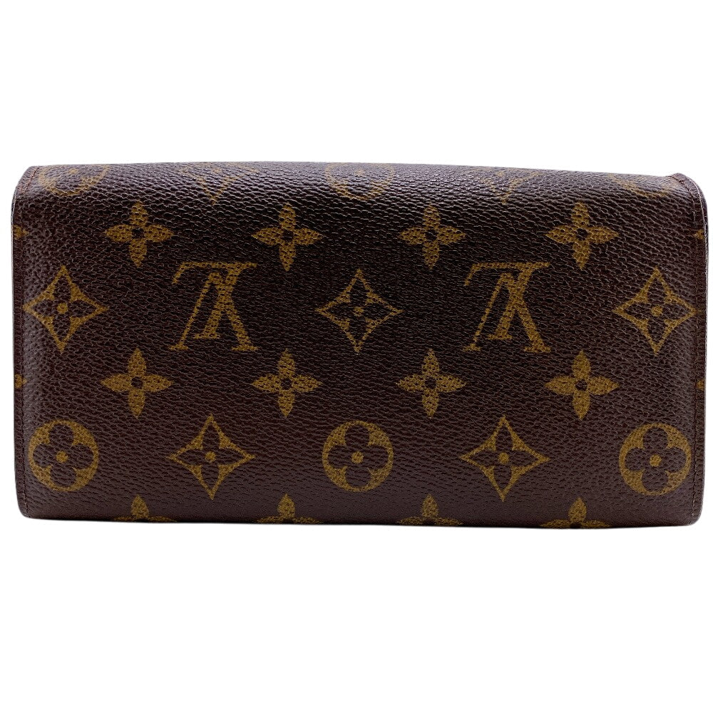 Louis Vuitton Long Purse M61734 Portefeuille Sarah Monogram Leather Brown Wallet Case Z0014161
