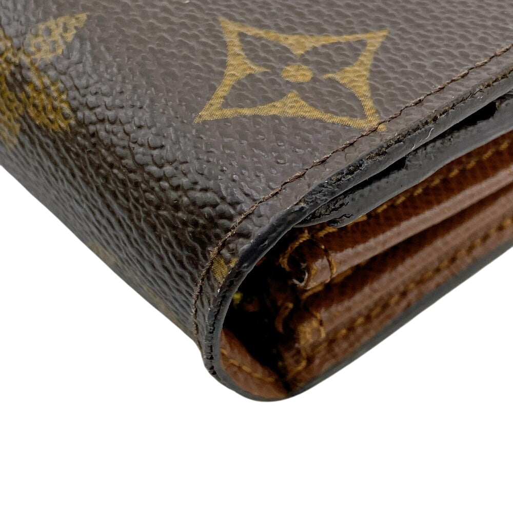 Louis Vuitton Long Purse M61734 Portefeuille Sarah Monogram Leather Brown Wallet Case Z0014161