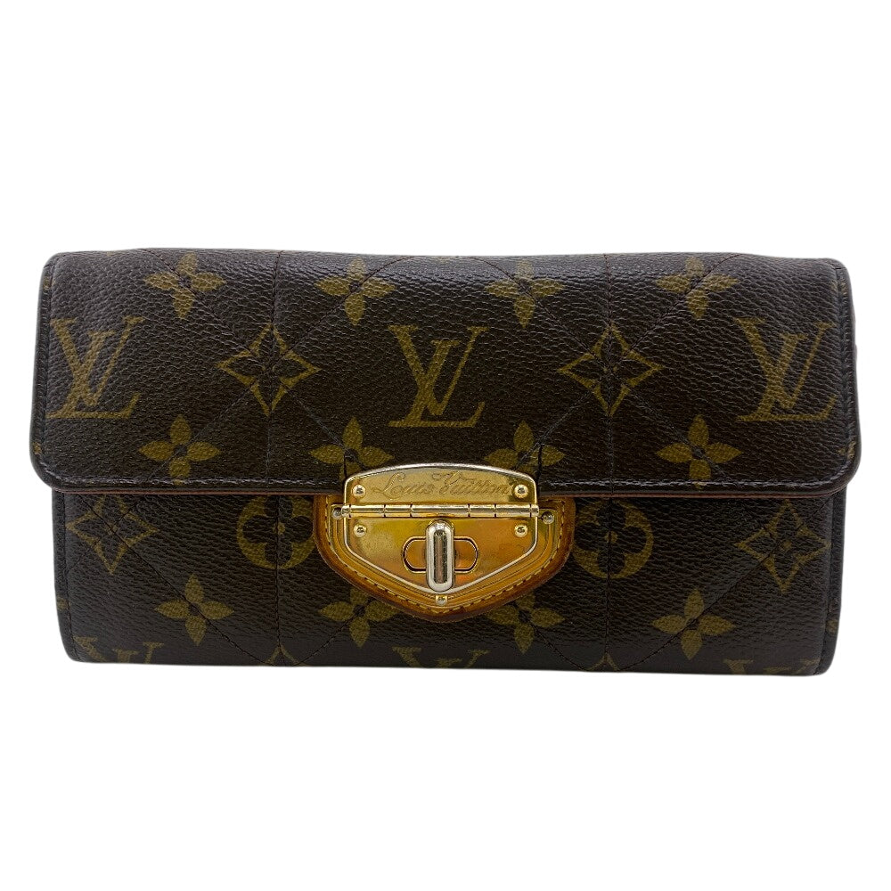 Louis Vuitton Long Purse M66556 Etoile Portefeuille Monogram Leather Brown Wallet Case