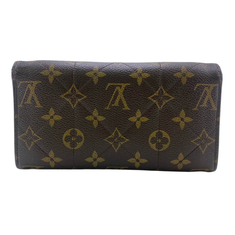 Louis Vuitton Long Purse M66556 Etoile Portefeuille Monogram Leather Brown Wallet Case