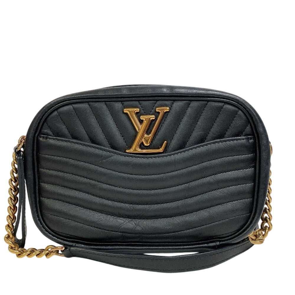Louis Vuitton M53682 New Wave New camera Leather Black Crossbody Bag