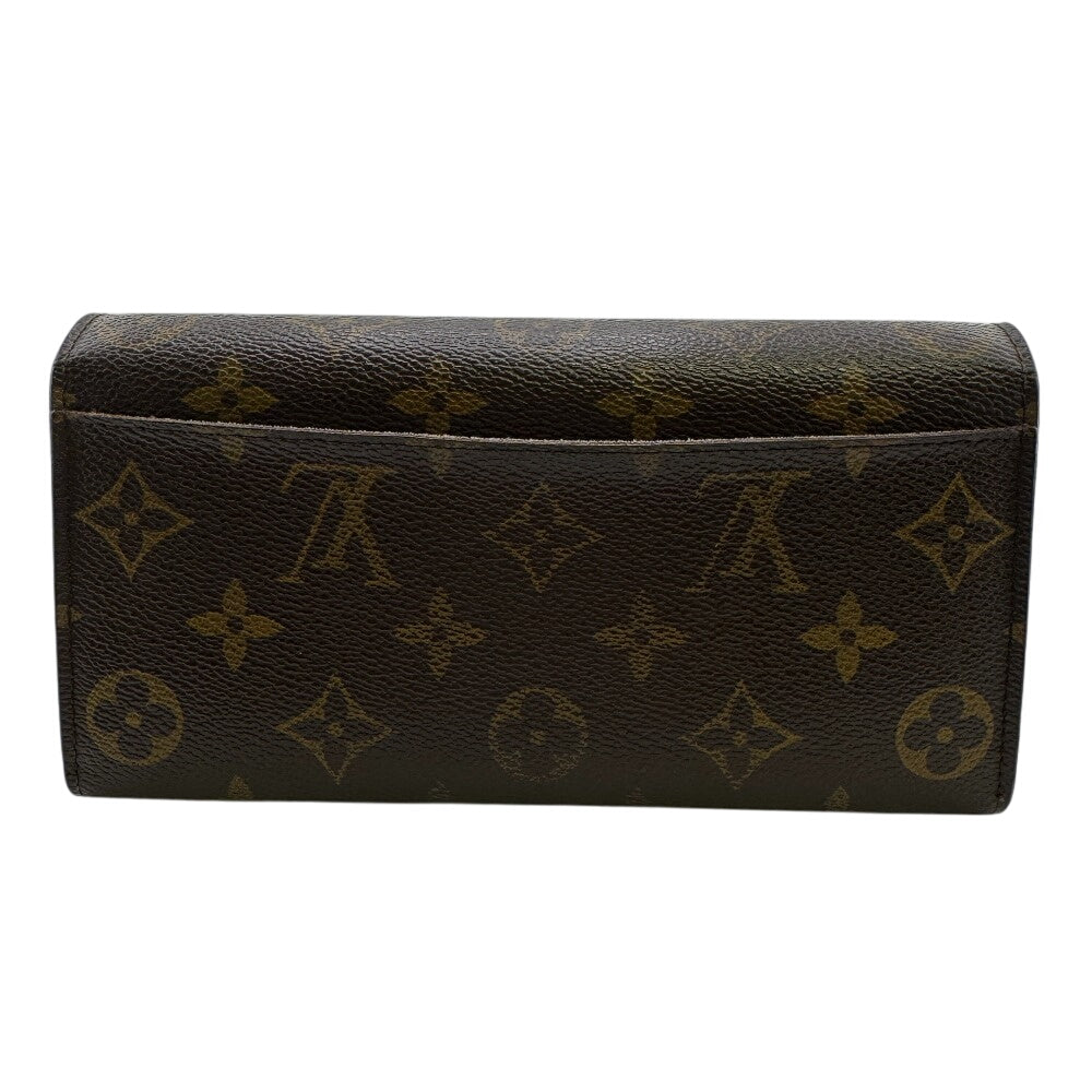 Louis Vuitton Long Purse M60531 Feuillesara Monogram Leather Brown Wallet Case