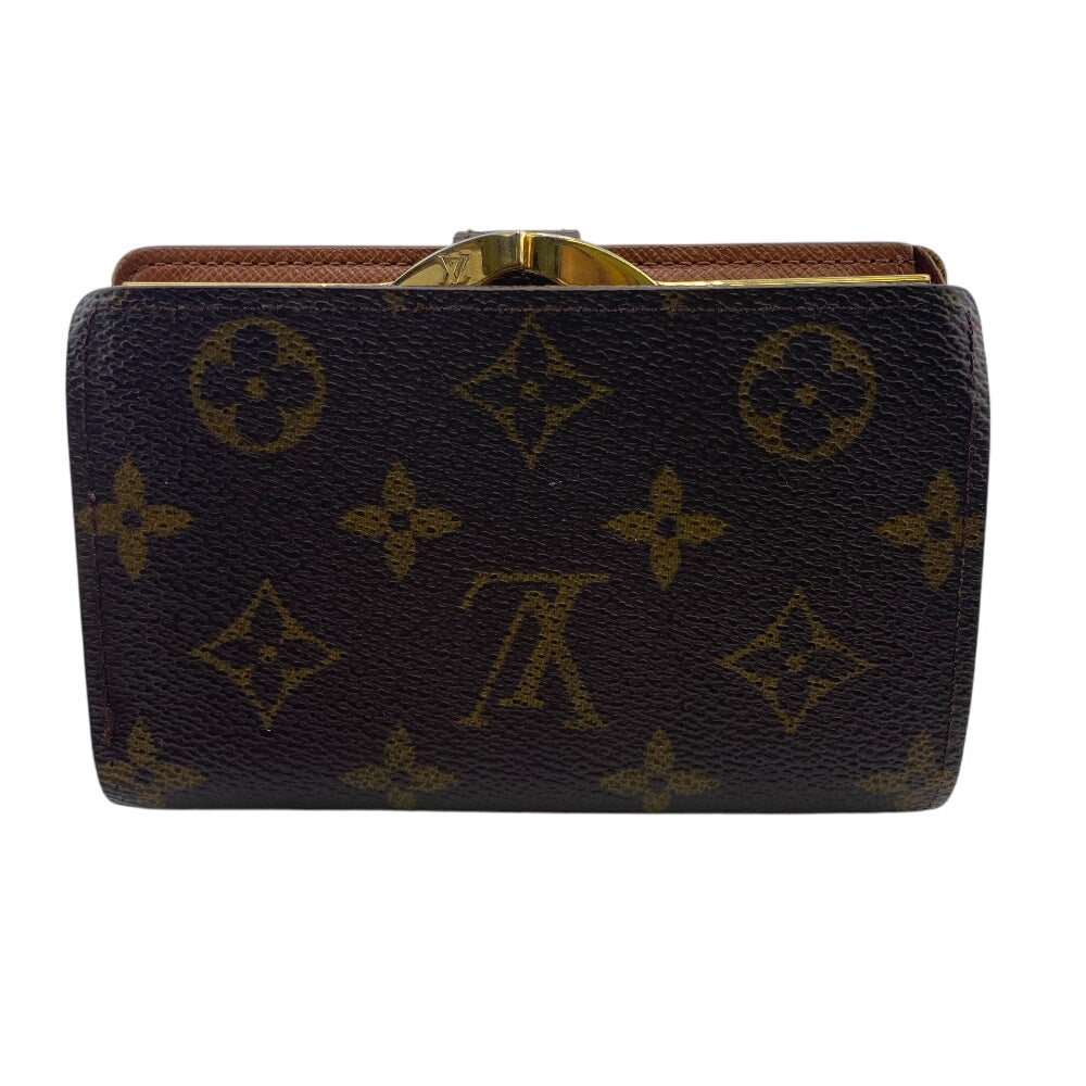 Louis Vuitton Bifold M61663 Porto Monet Wienois Monogram Leather Brown Wallet Case