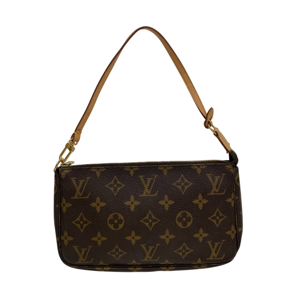 Louis Vuitton Pouch M51980 Accessoires Monogram Leather Brown Handbag
