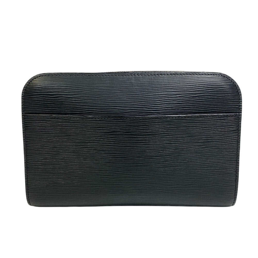 Louis Vuitton M51992 Epi Noir Baikal Leather Black Clutch Bag