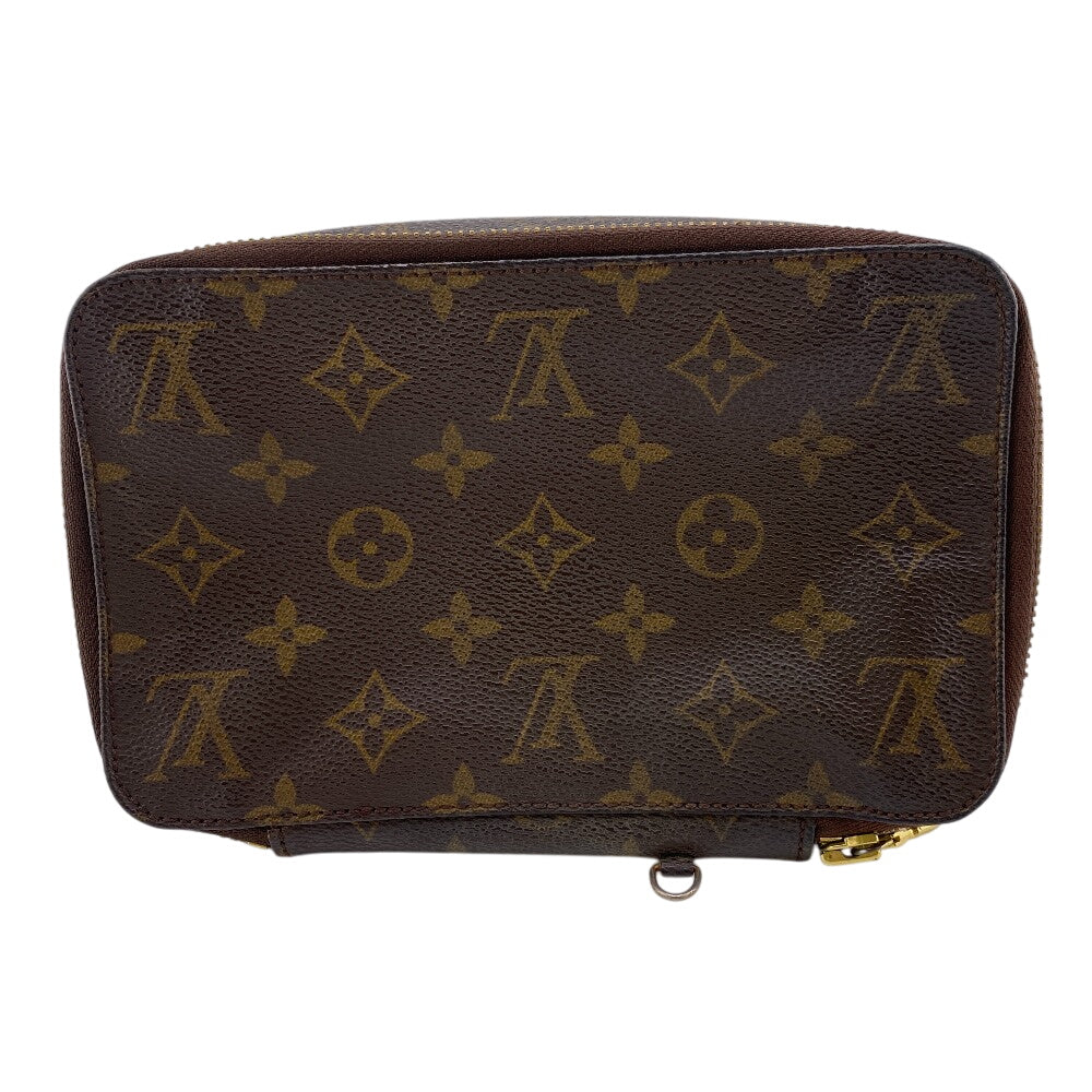 Louis Vuitton Pouch M47350 Posh Monte Carlo Monogram Leather Brown Handbag