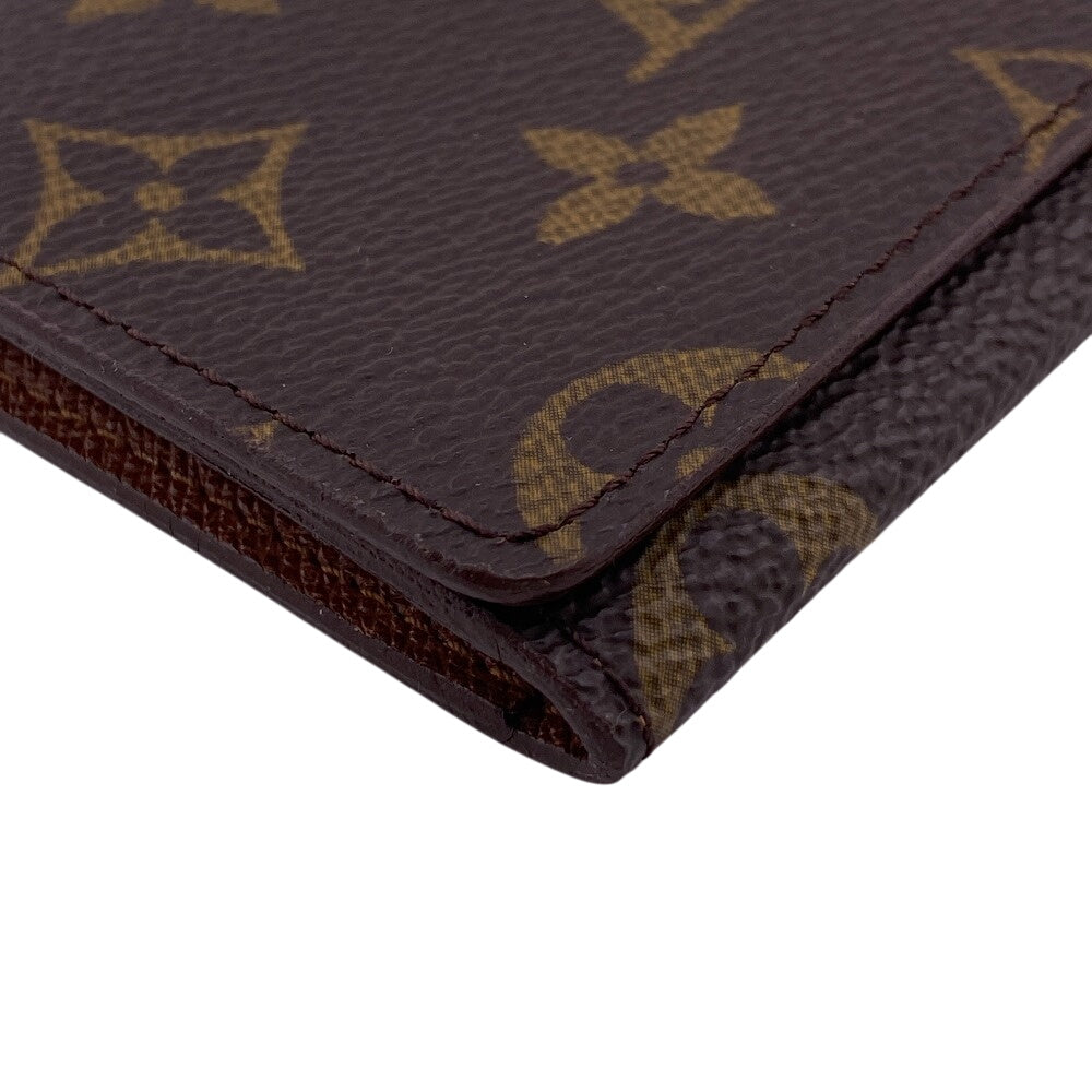 Louis Vuitton Amberop Cult de Visit Monogram Leather Brown Wallet Case