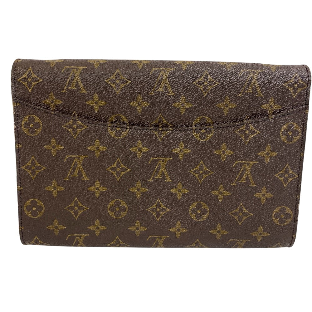 Louis Vuitton business M51798 Bordeaux24 Monogram Leather Brown Handbag