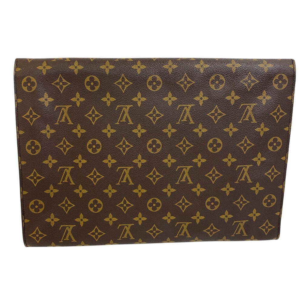 Louis Vuitton M51801 Porto envelope Monogram Leather Brown Clutch Bag