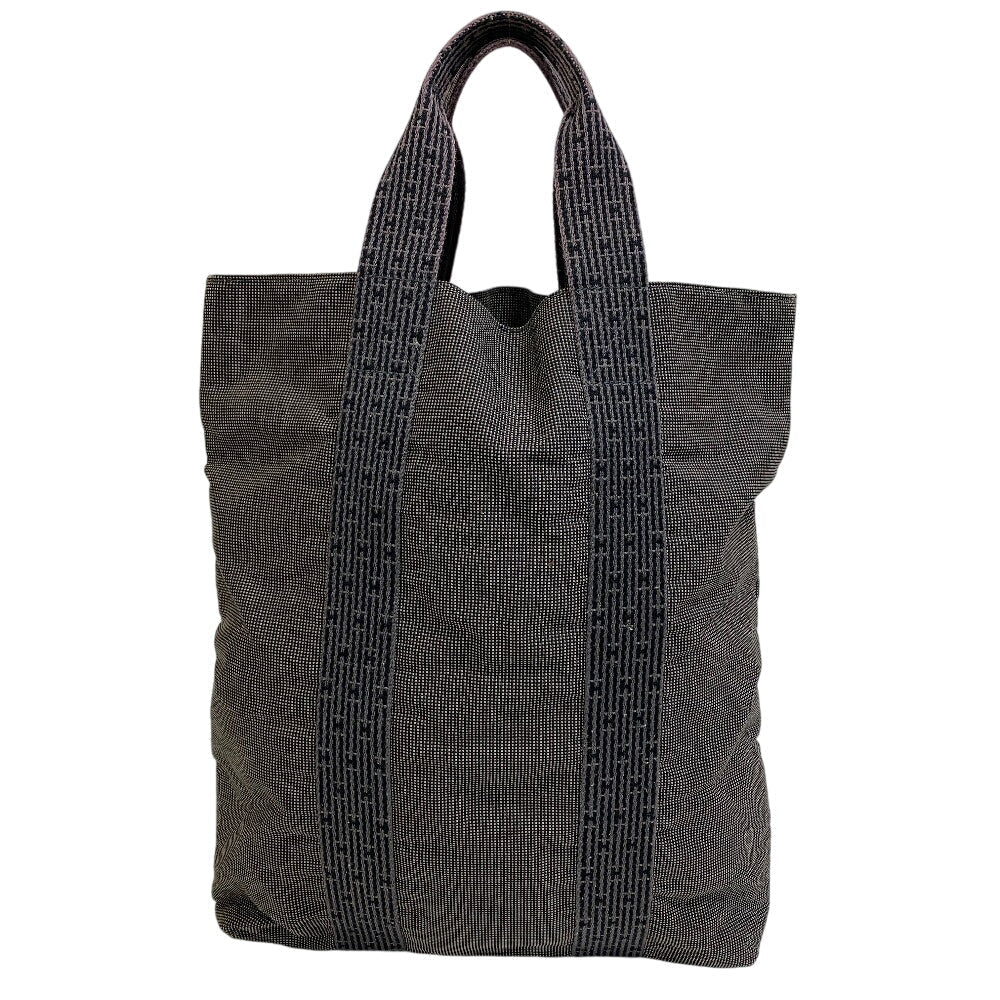 Hermes Tote Bag Her Line Cabas Canvas Black