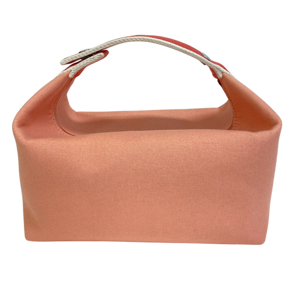 Hermes Handbag Bride Canvas Black Pink Travel Bag