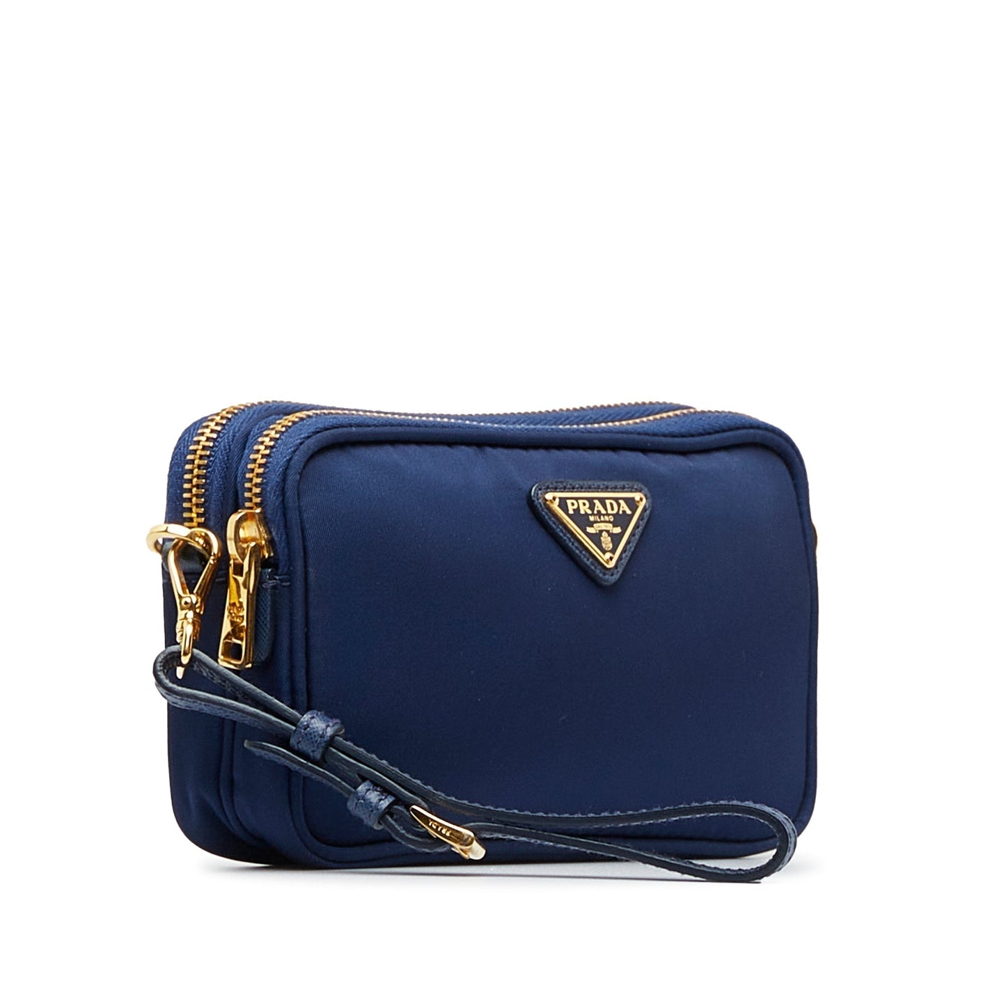 Prada Prada Tessuto Crossbody Bag Blue Nylon Canvas 1