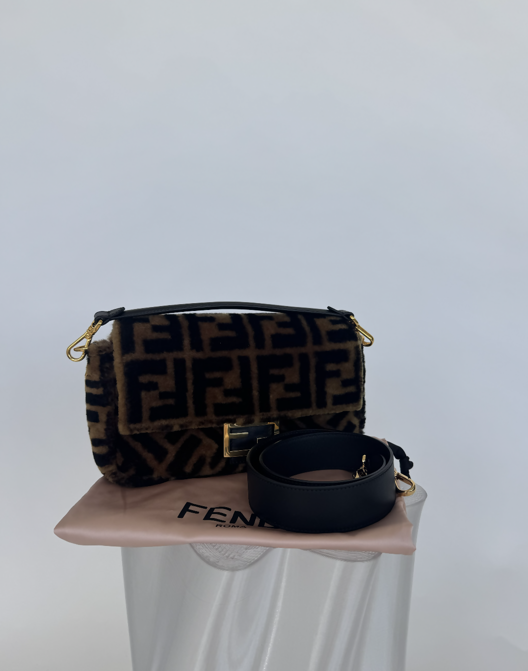 Fendi Shoulder Bag Zucca Brown