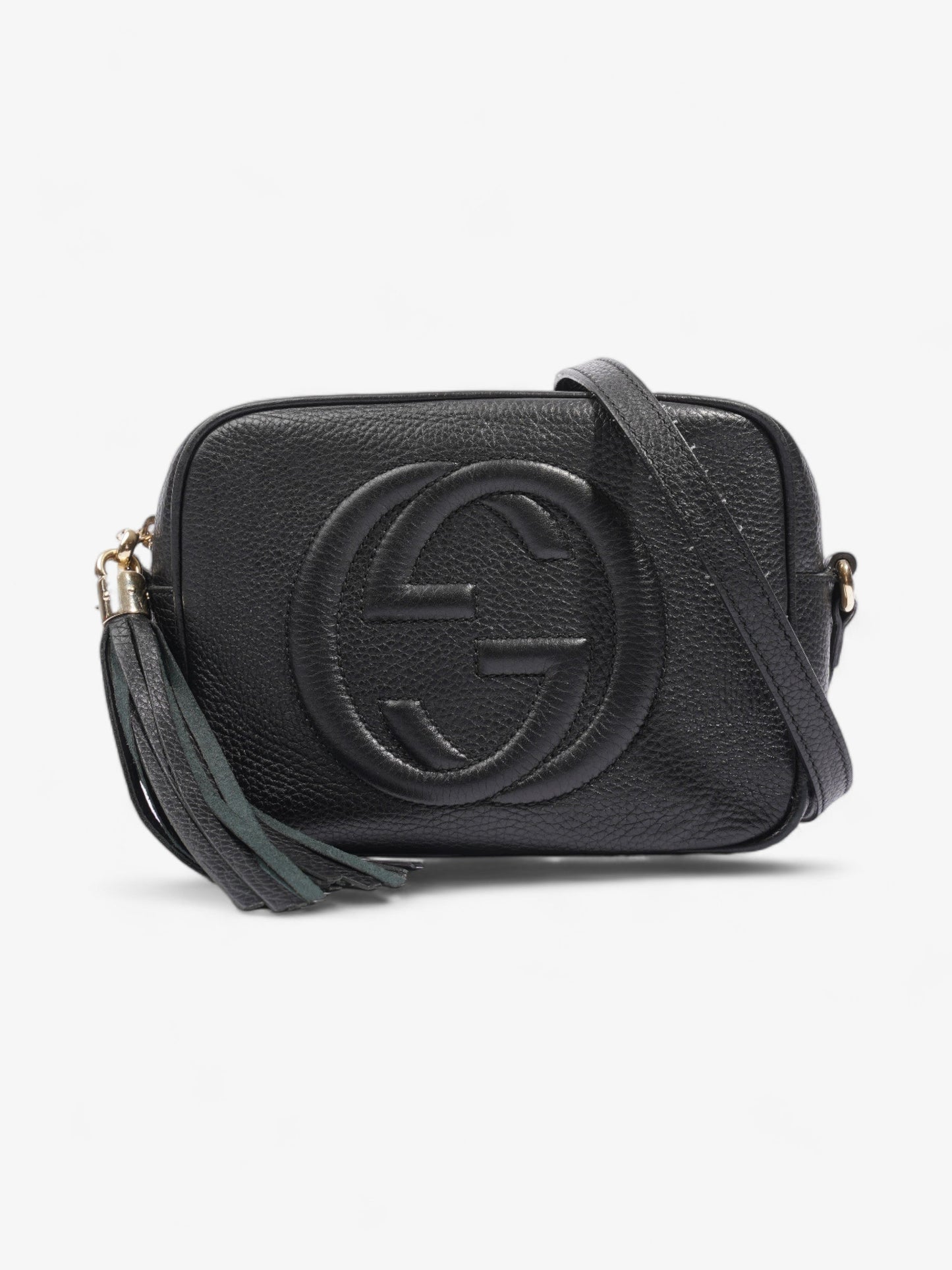 Gucci Soho Disco Crossbody Bag Leather Black Leather Small