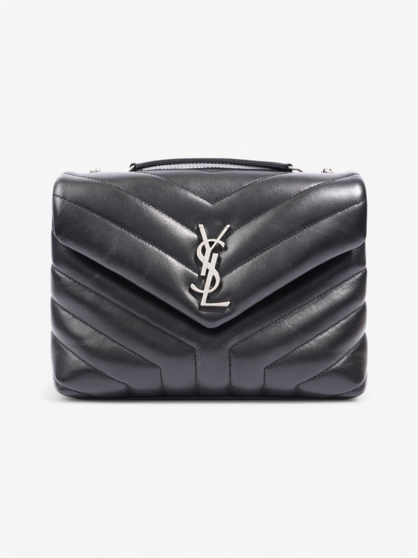 YSL Saint Laurent Lou Lou Crossbody Bag Leather Lambskin Black