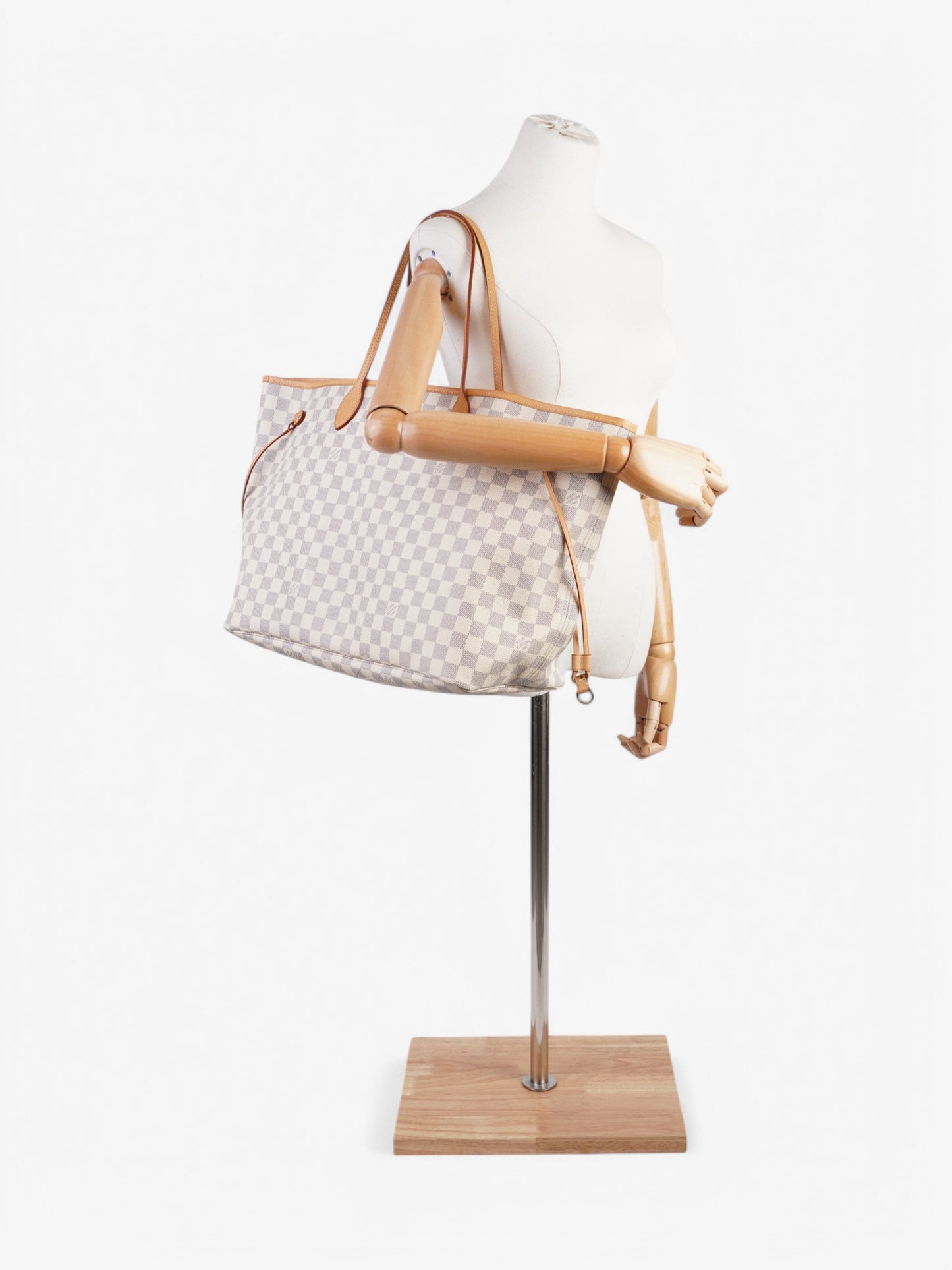 Louis Vuitton Neverfull Azure Coated GM Damier Canvas Coated Canvas Apparel