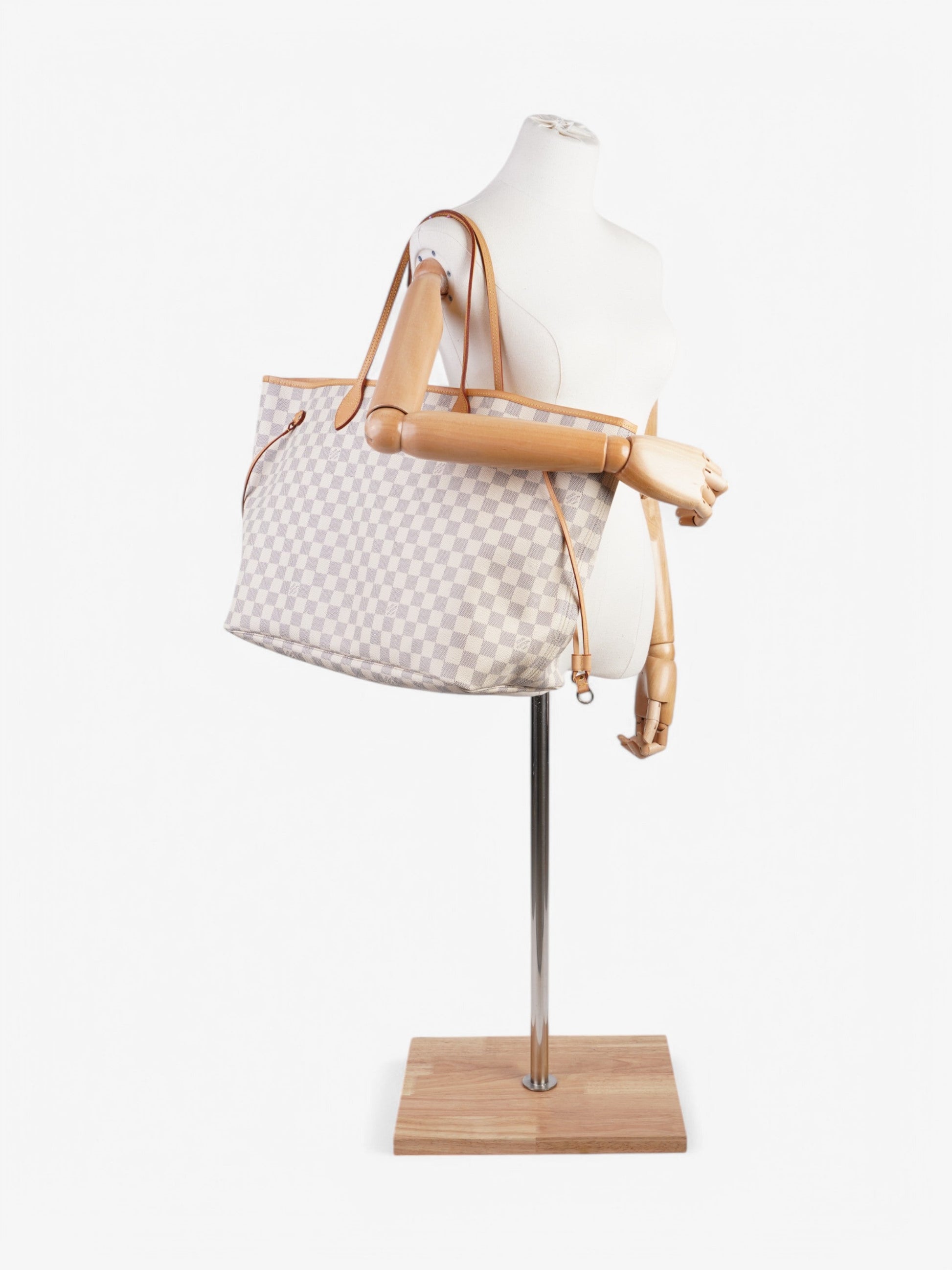 Louis Vuitton Neverfull Azure Coated GM Damier Canvas Coated Canvas Apparel