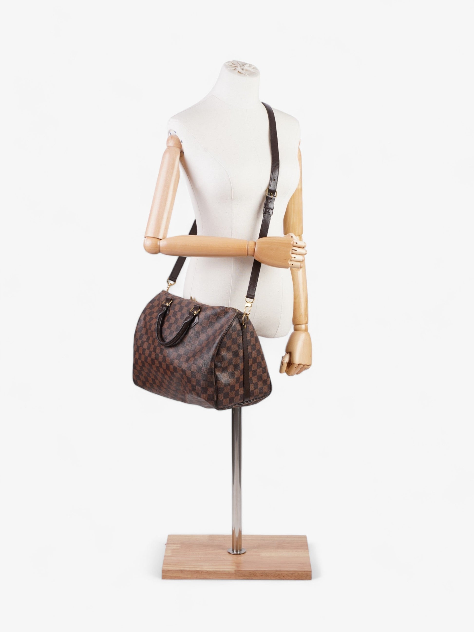 Louis Vuitton Speedy Bandoulière 35 Ebene Coated Canvas Damier Apparel