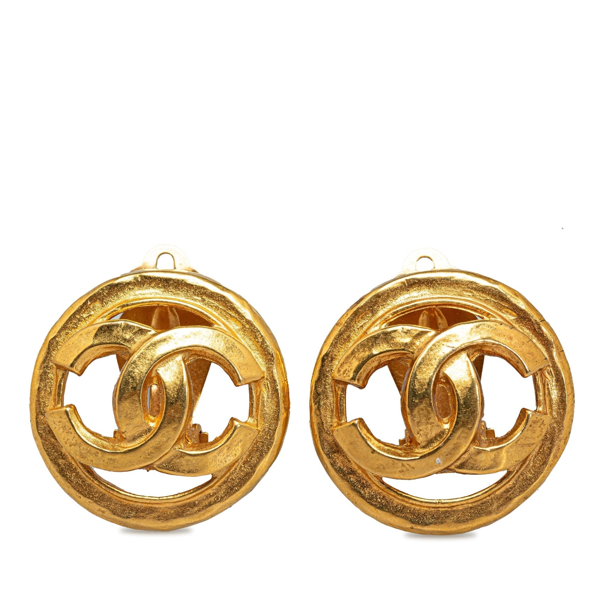CHANEL CC Clip On Earrings Costume Earrings