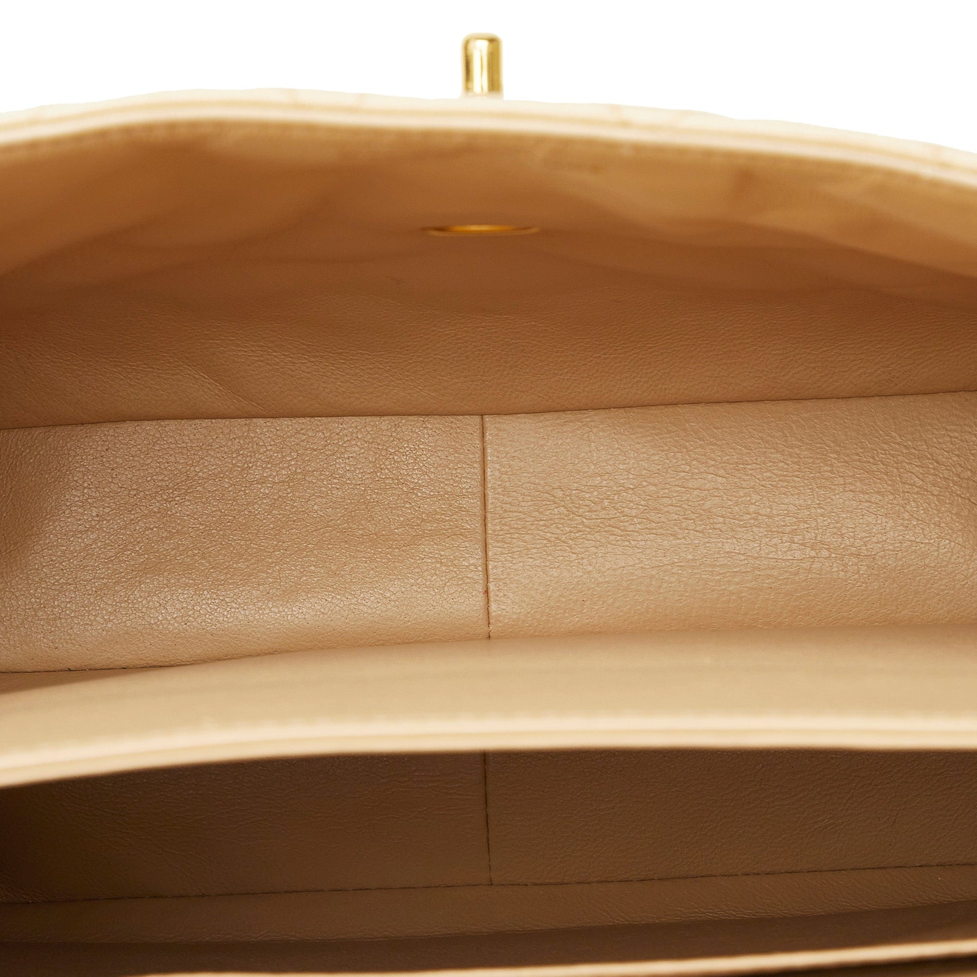 Brown Chanel Medium Lambskin Envelope Flap Handbag