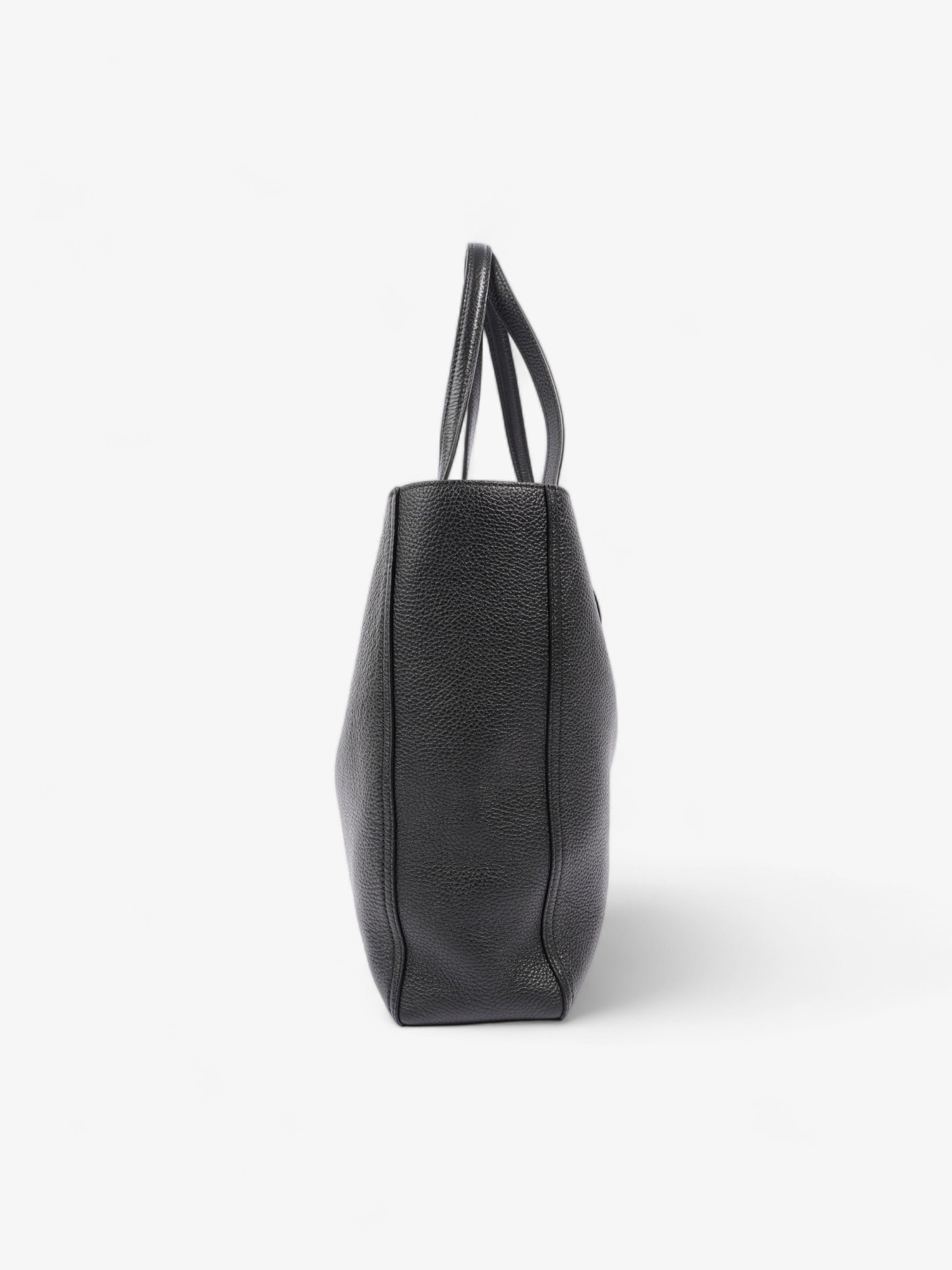 Gucci Double Tote Leather Black Tote Bag