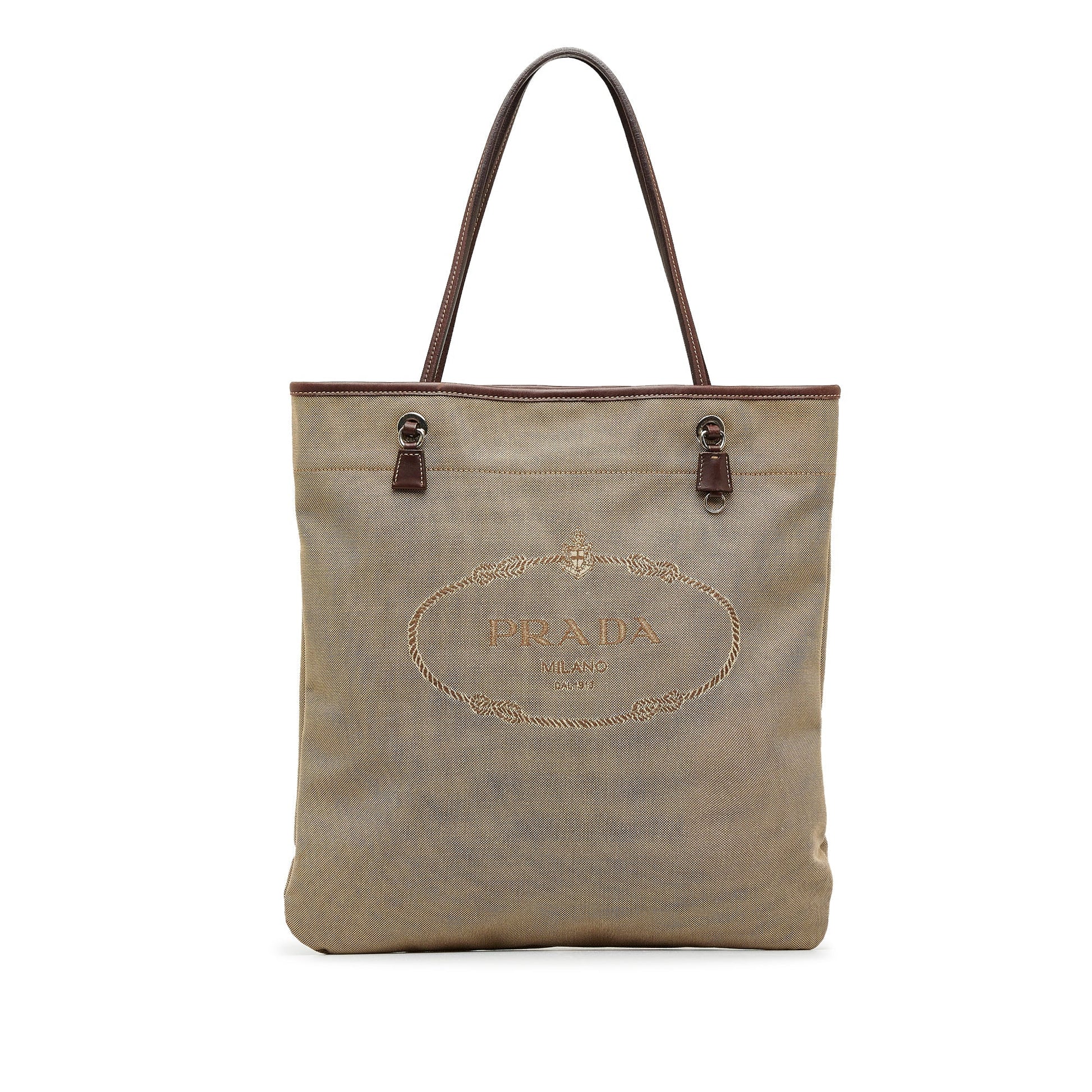 Prada Canapa Tote Bag Logo
