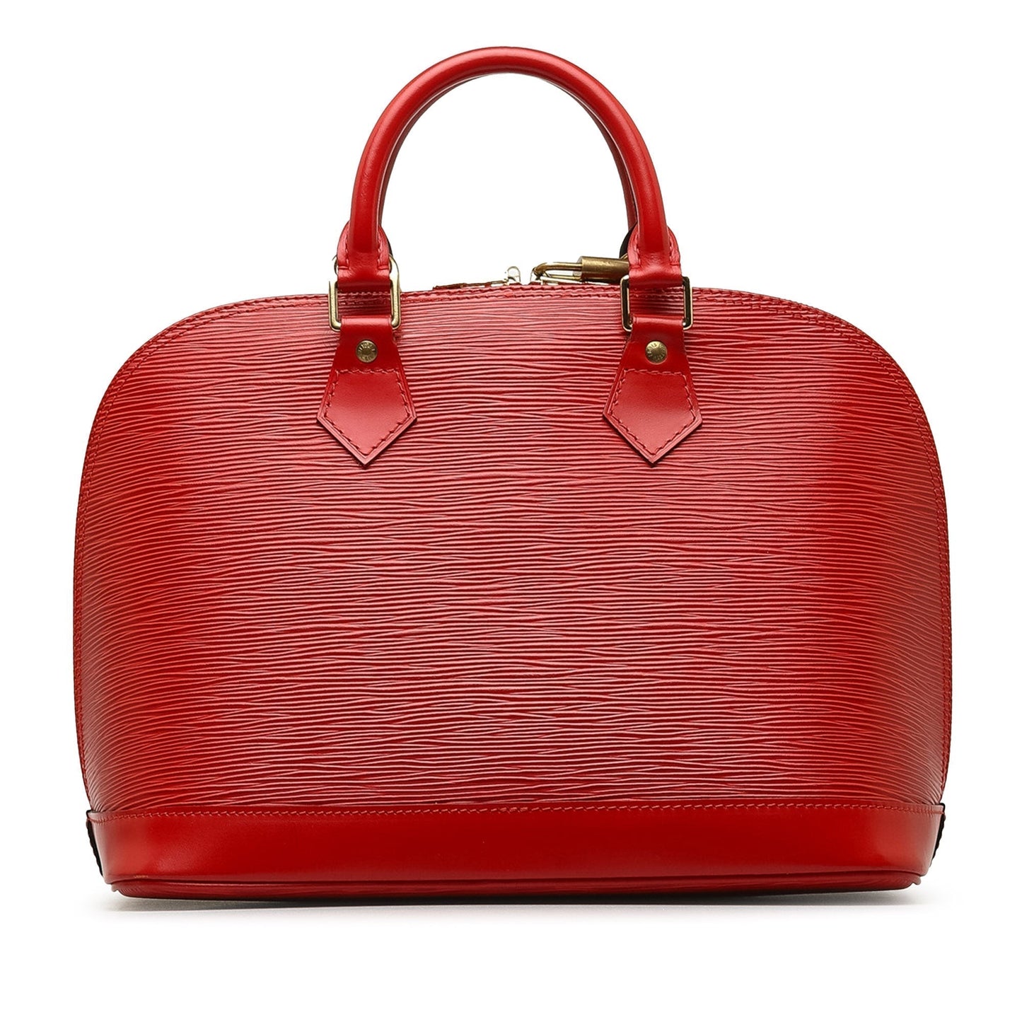 Red Louis Vuitton Epi Alma PM Handbag