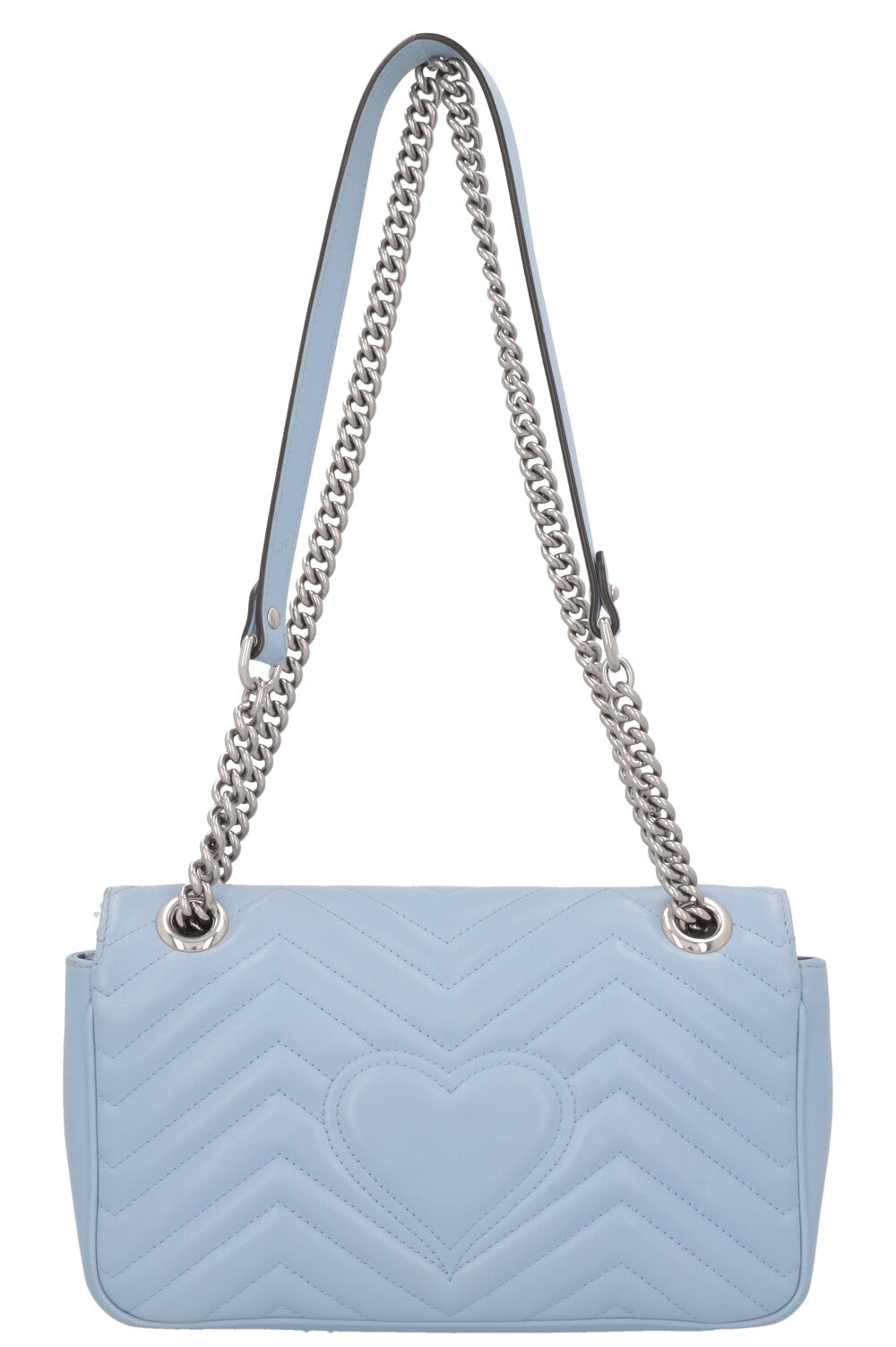 GUCCI Small Marmont Bag Leather Blue