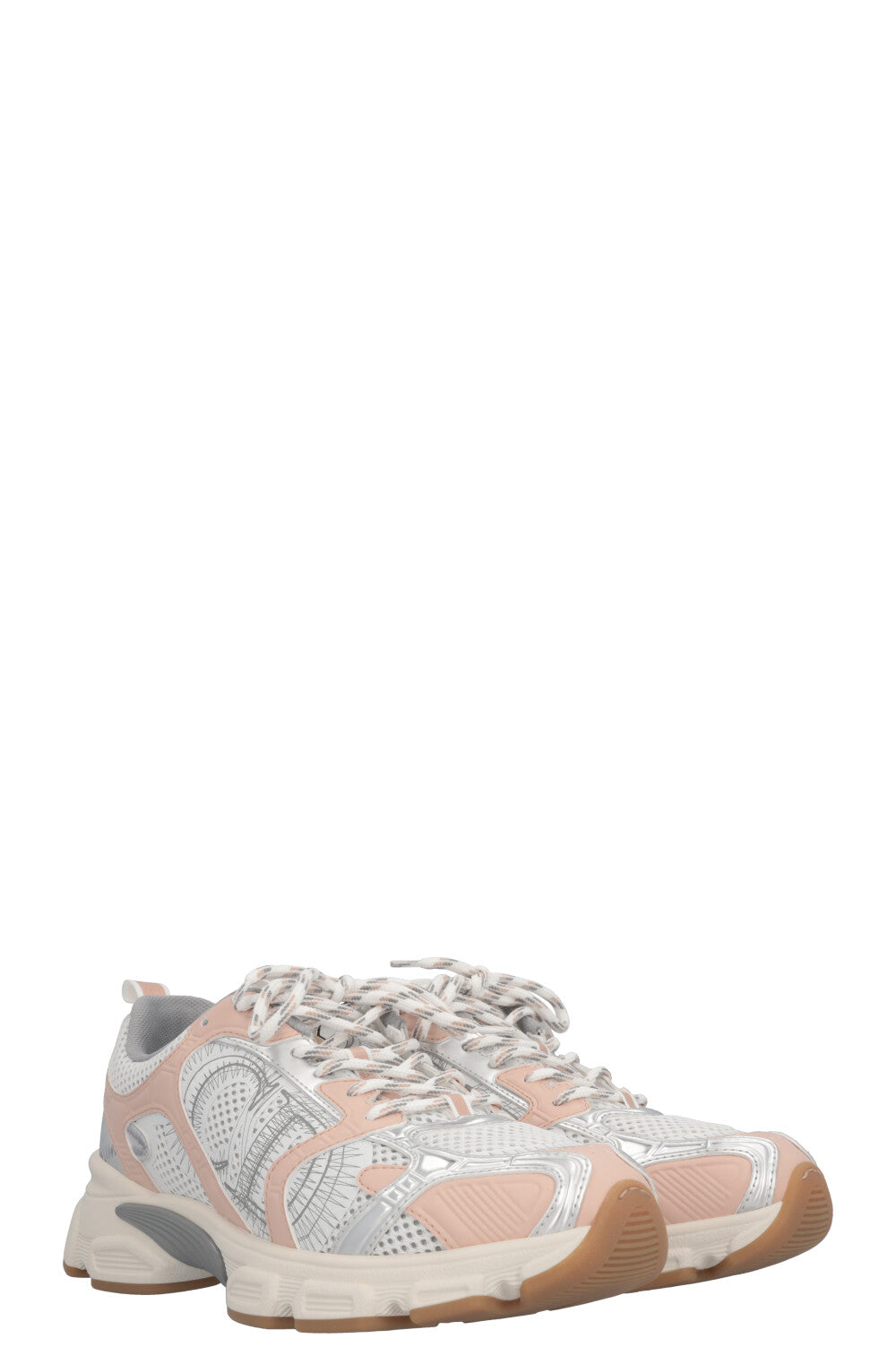 Dior Chrono Sneakers Nude Silver Shoes