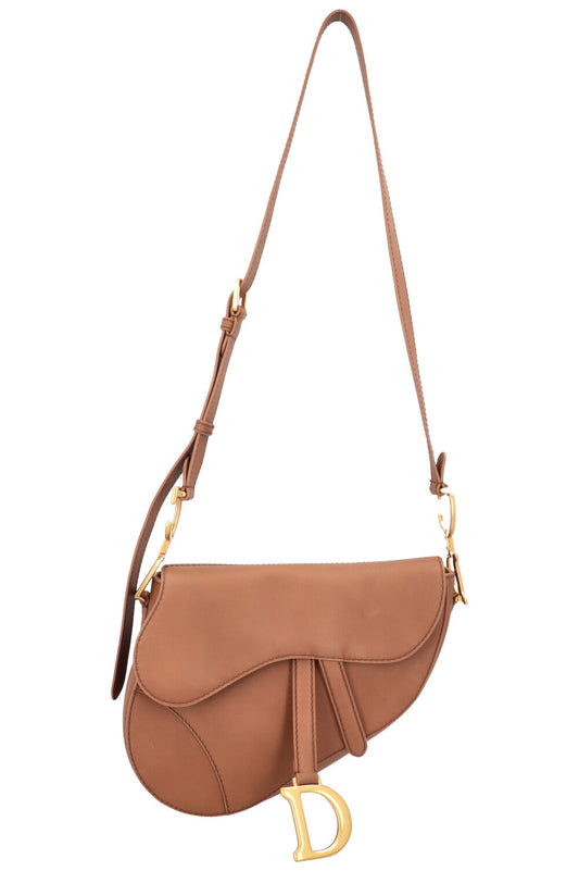 Dior Crossbody Bag Soft Saddle Bag Camel Medium