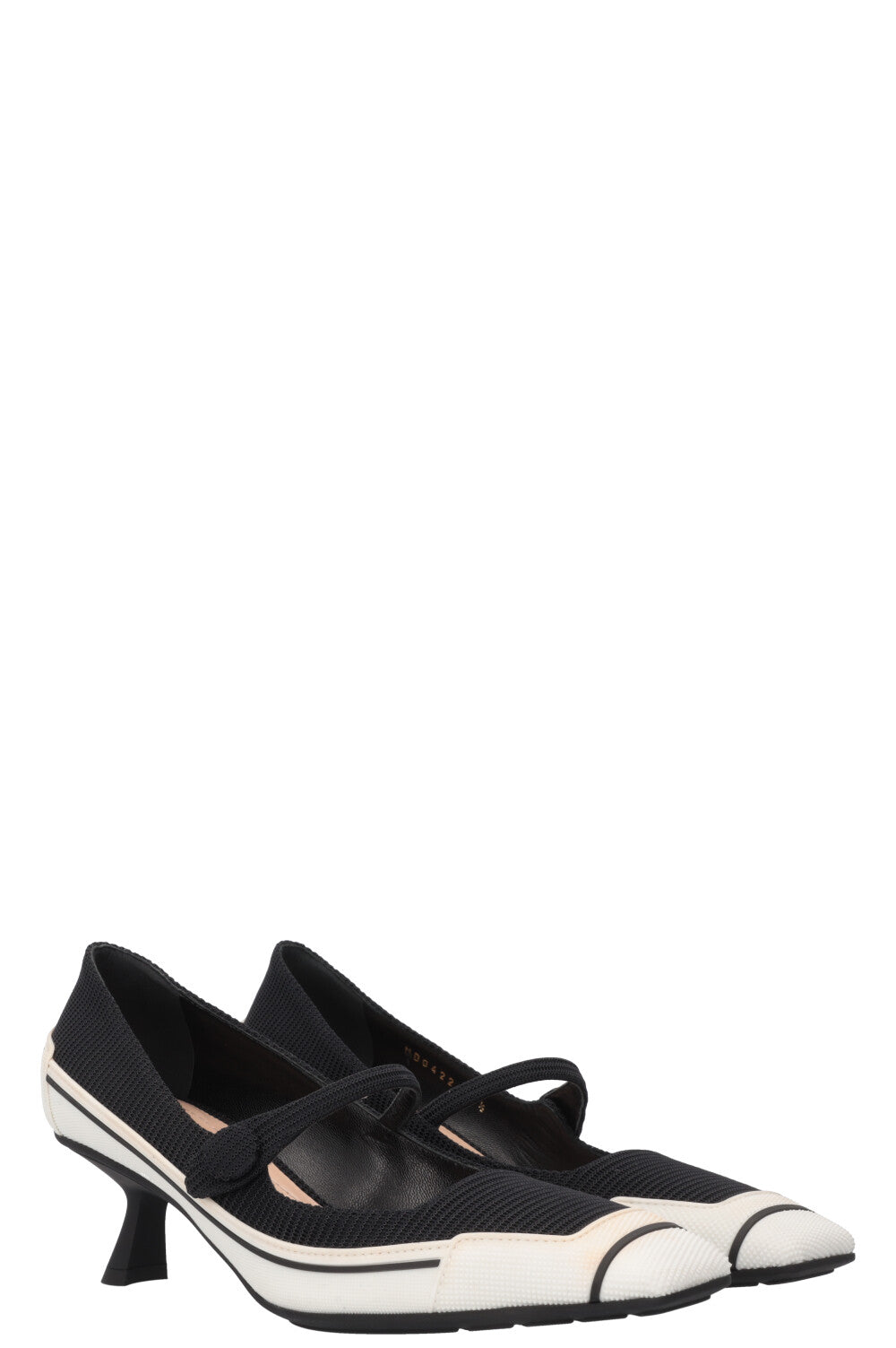 Dior Mot Heels Black White Shoes